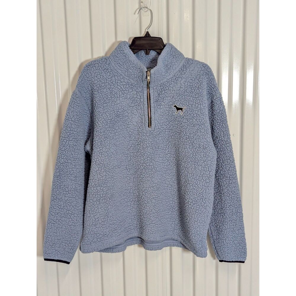 Pink, Victoria Secret, Soft Blue Sherpa SweatShirt / Top.